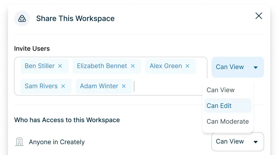 Workspace Sharing Controls