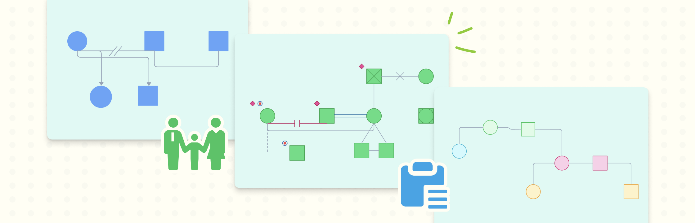 Easy 6 Counseling Genogram Editable Templates & Examples