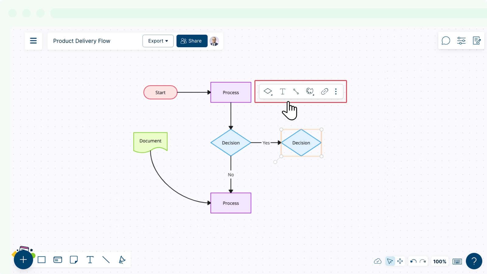 Diagramming Quick Toolbar