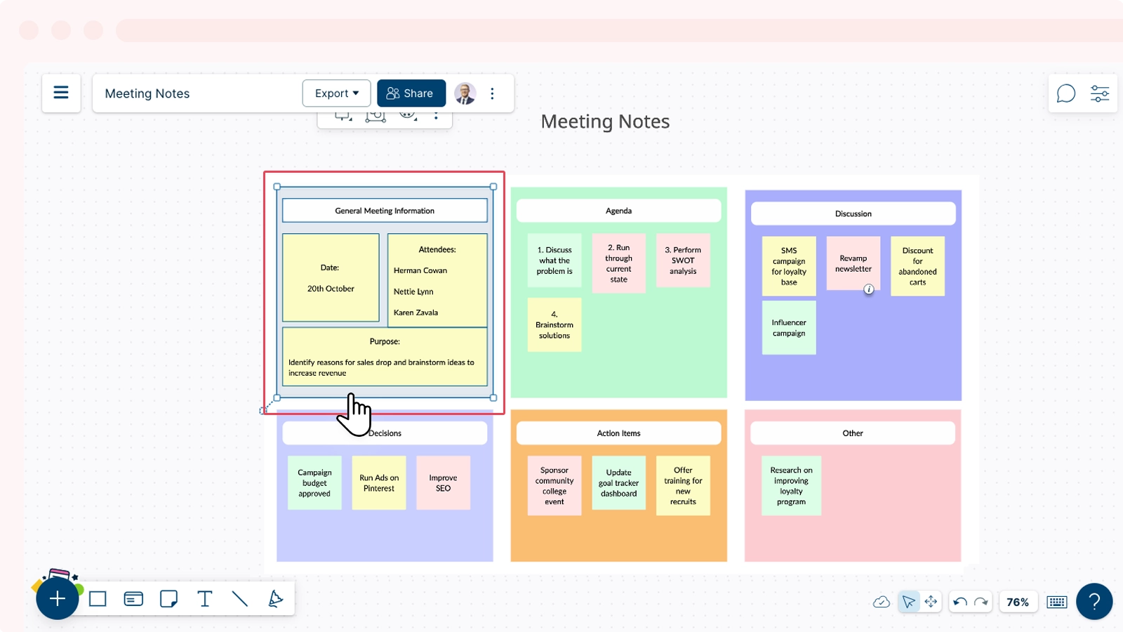 Export Elements in a Workspace