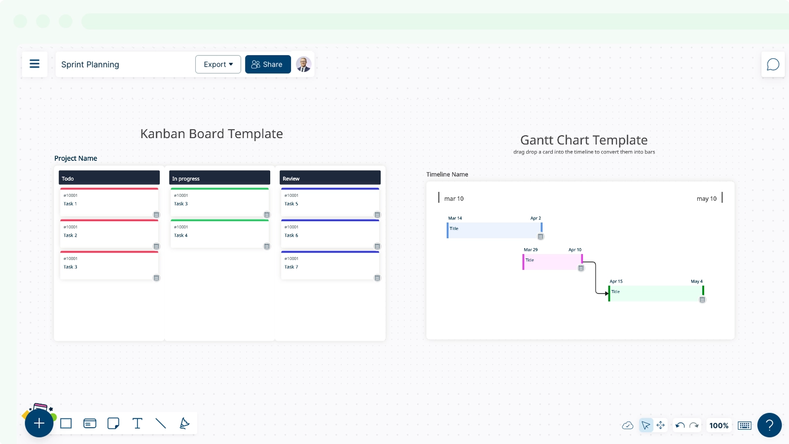 Add Multiple Templates to the Canvas