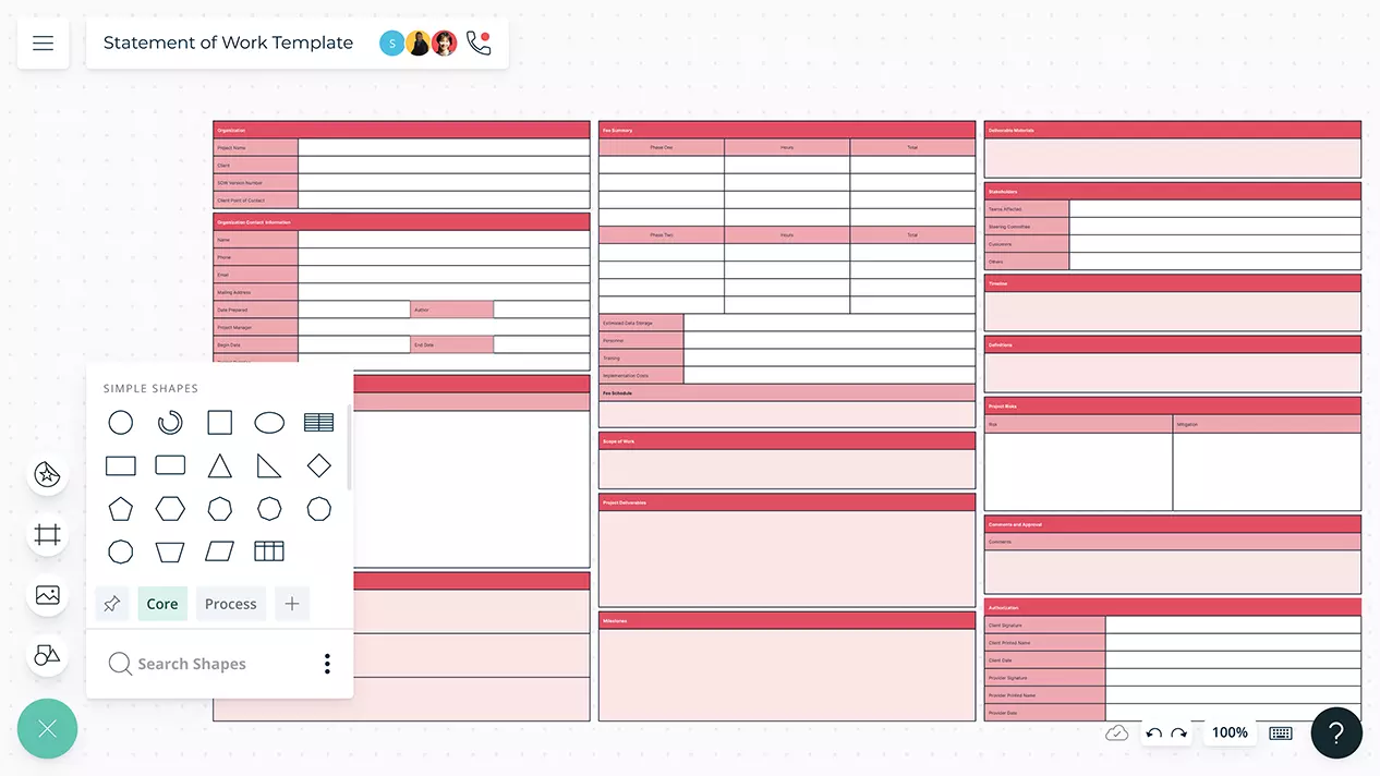 Statement Of Work Template | SOW Template