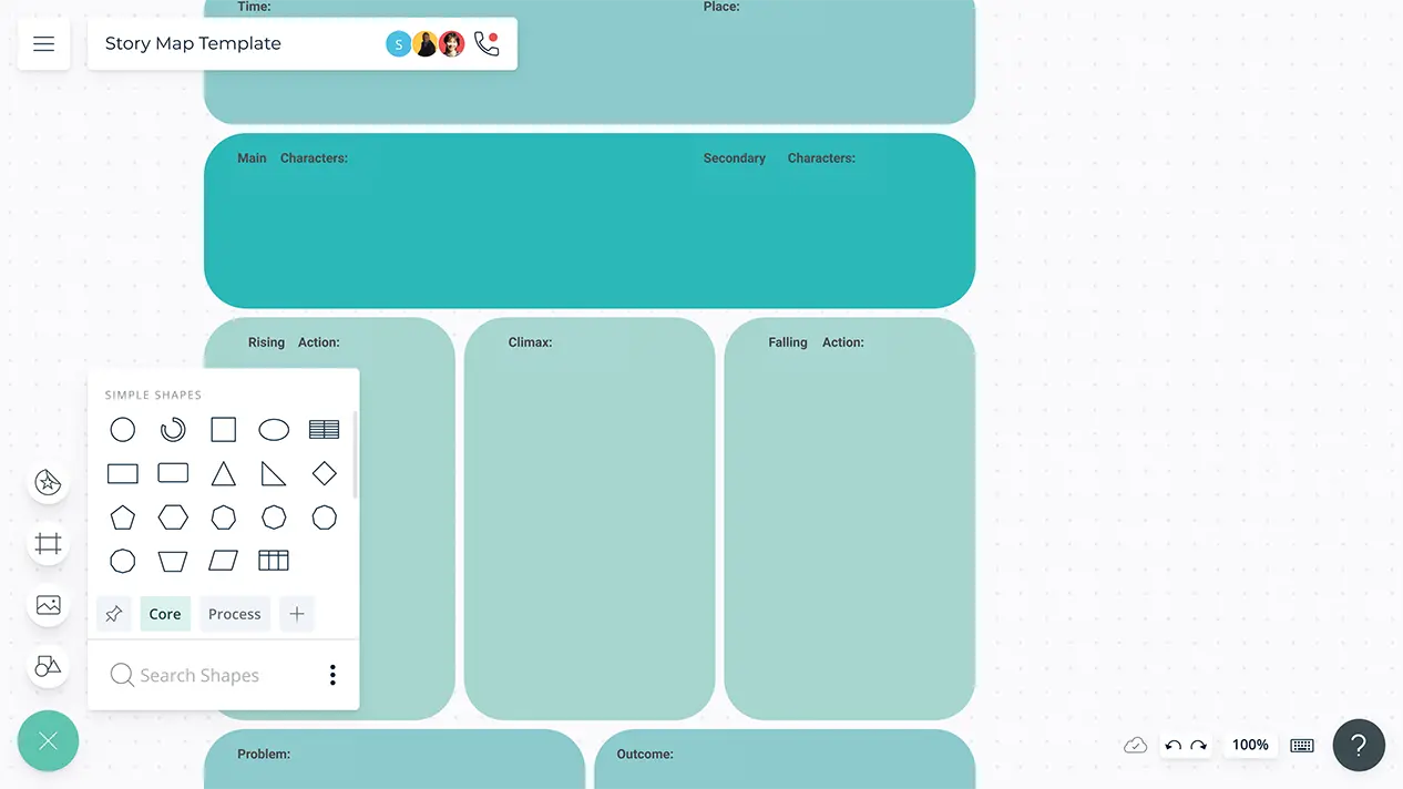 Story Map Templates | Story Elements Graphic Organizer