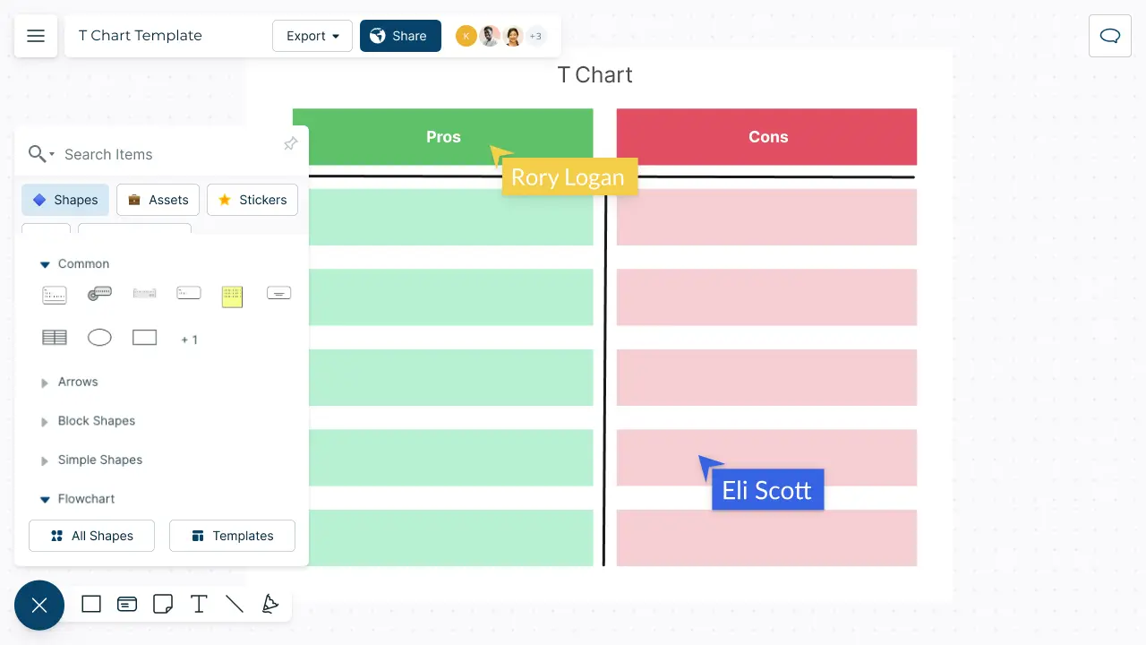 T Chart Maker | T Chart Template